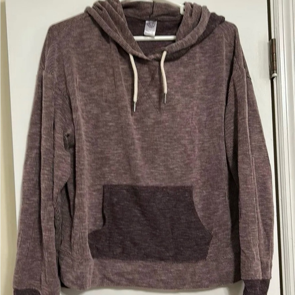 Women's Hooded Pullover in Brown